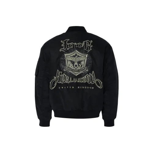 Boy London Хлопковый пуховик унисекс черного цвета