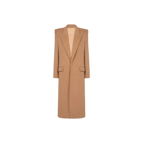 BALMAIN Коричневое Мужское Пальто