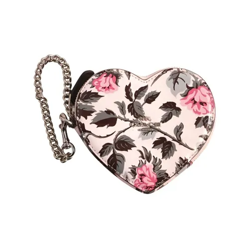 COACH Лакированная кожа Кошелек для монет Маленький Женский Многоцветный