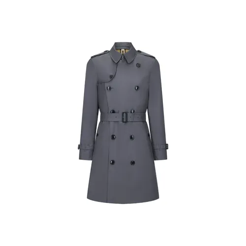 Burberry Тренчкот Мужской Темно-Серый