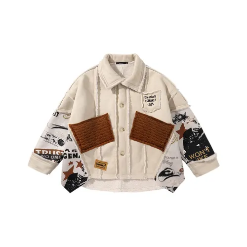 GENANX Куртки и Пальто Унисекс Экрю