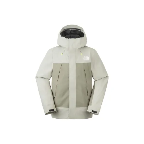 The North Face Поход Водонепроницаемый и Дышащий Теплый Ветровка Мужская Глиняно-Серый