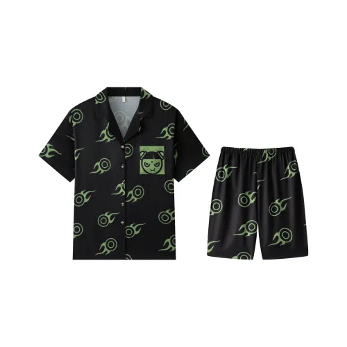 Gongdie x NEZHA LIANMINGKUAN Пижамный комплект Унисекс Черный