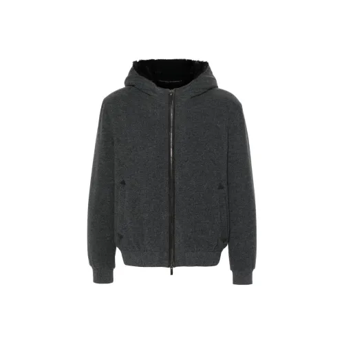 Canali SS24 Куртки и Пальто Мужской Угольный Серый