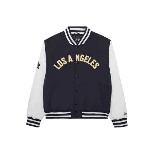New Era x MLB FW24 Los Angeles Dodgers Бейсбольная куртка Унисекс Темно-синий