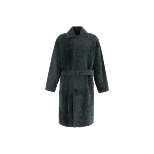 AMANI SS24 Velvet Feel Пальто Мужское Темно-зеленый