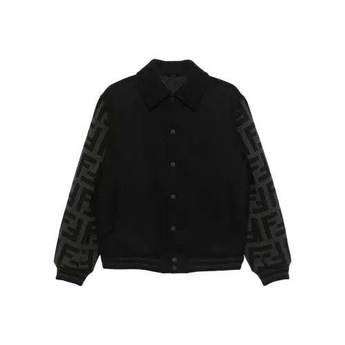 FENDI FW24 Куртки и Пальто Мужской Черный