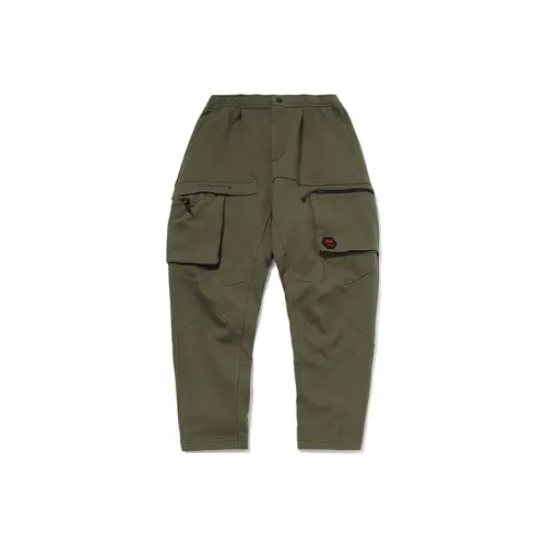 Карго-брюки с подкладкой мужские темно-оливково-зеленые