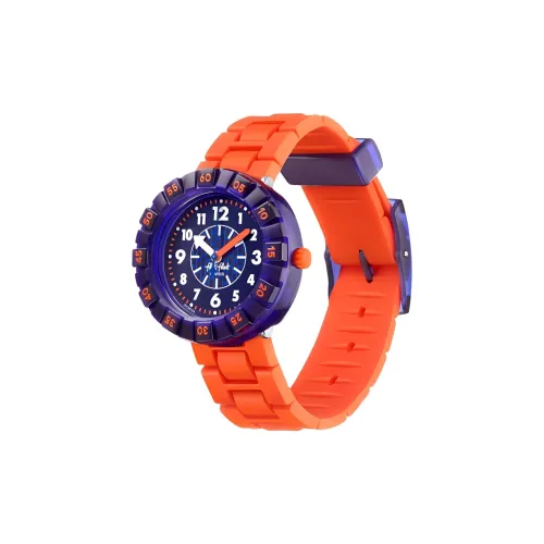 SWATCH Flik Flak Feifei Series Кварцевый механизм Мужские часы Циферблат 36,7 мм Синий Пластиковый корпус Часы Силиконовый ремешок