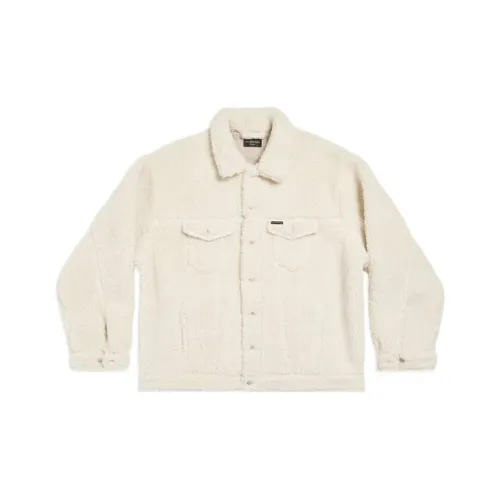 Balenciaga FW23 Куртки и Пальто Свободный крой Унисекс Экрю