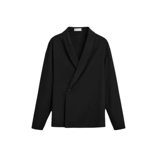 ZARA Мужские черные куртки