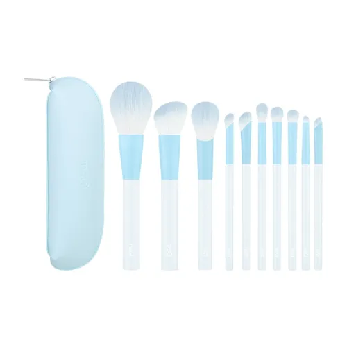 MSQ 10 шт Синий Пузырьки Щетка Набор Makeup Brush Набор Мягкий