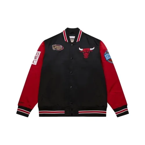 MITCHELL NESS x NBA Chicago Bulls Куртки и Пальто Мужской Черный Красный
