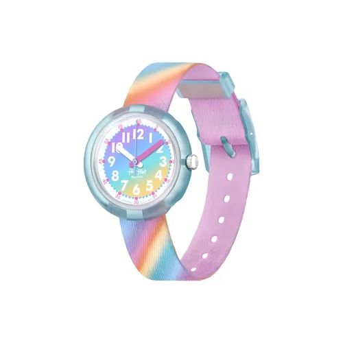 Swatch Quartz Movement Kids Flik Flak Feifei Series Часы 31,85 мм Многоцветные