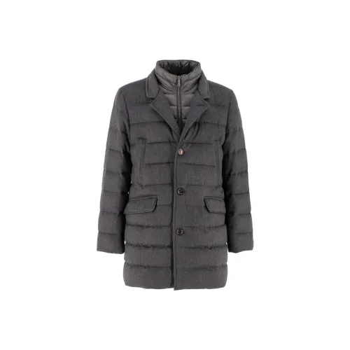 Moorer Серый Мужской Пальто
