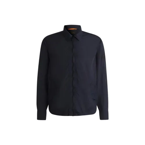 Hugo Boss FW24 Куртки и Пальто Мужской Темно-синий