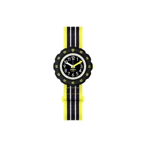 Swatch Quartz Movement Kids Flik Flak Feifei Series Часы 34,75 мм Черные