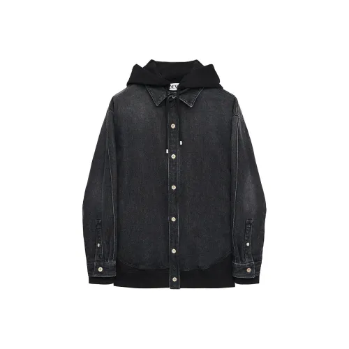 LOEWE SS24 Куртки Пальто Мужской Черный