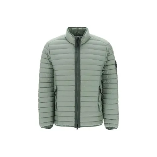 STONE ISLAND Пуховик Мужской Зеленый