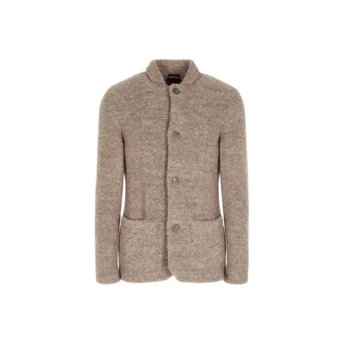 EMPORIO ARMANI FW23 Куртки и Пальто Мужской Светлый Умбра