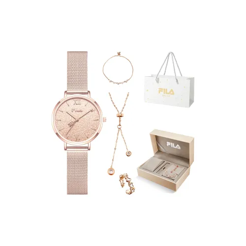 FILA Кварцевый механизм Женские часы 34 мм Розовое золото