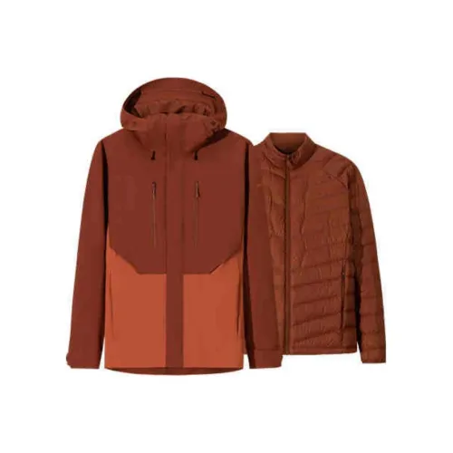 ANTA Водонепроницаемый Ветрозащитный и Устойчивый к Износу Ветровка Мужской Интенсивный Оранжевый Медовый Коричневый Оранжевый