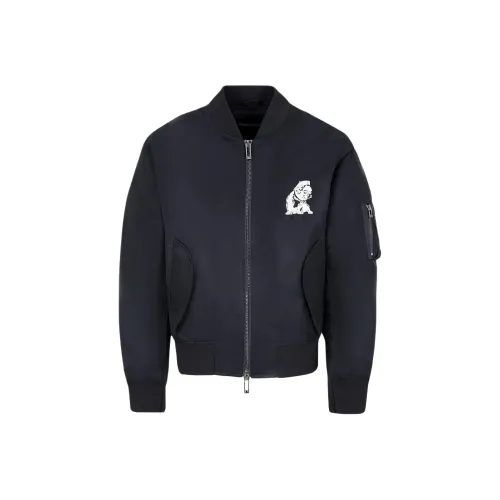 EMPORIO ARMANI FW24 Куртки и Пальто Мужской Морской Синий