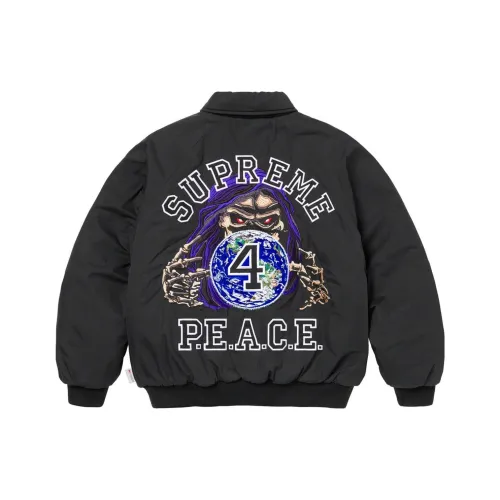Supreme FW23 Осенне-зимняя коллекция FW23 WEEK11 PEACE Вышитая работа Куртка Унисекс