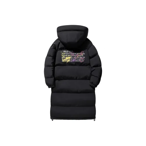POLAR BEAR Black Unisex Down Jackets Белый медведь Черный Унисекс Пуховики