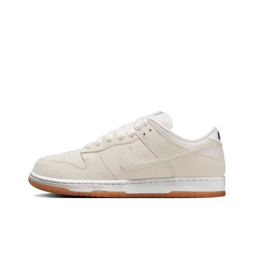 Nike Slip Resistant Abrasion Resistant Low Топ Скейтборд Кроссовки Унисекс Айвори Белый