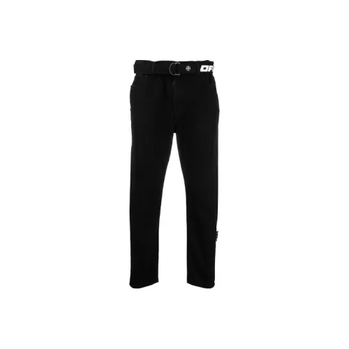Off Белый SS21 Черный Мужской Джинсы