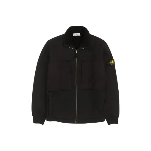 STONE ISLAND Черные Мужские Куртки