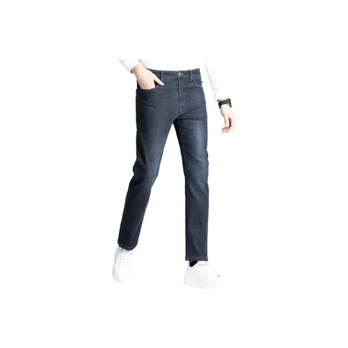 FORTEI Черный Серый Мужские Джинсы