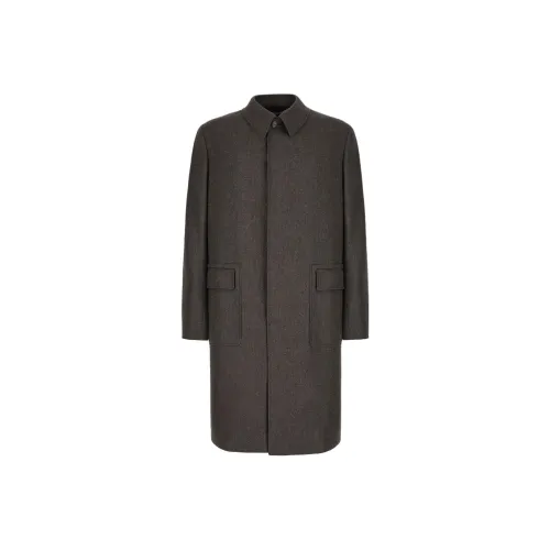 Canali Мужское пальто коричневого цвета