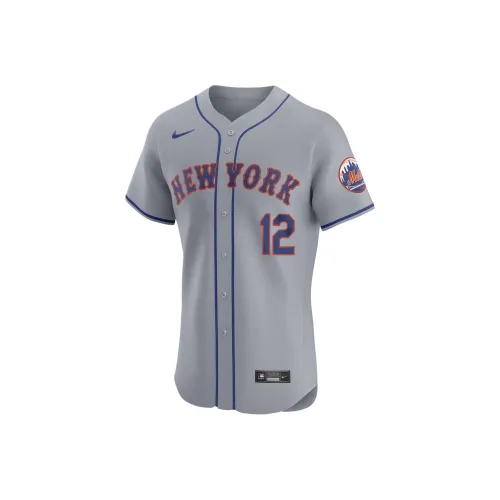 nike MLB New York Mets Бейсбольная куртка Мужская Серого цвета