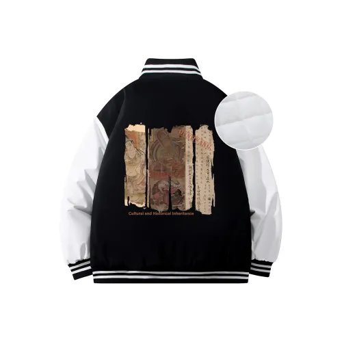 DUNHUANG INSPIRATION 2023 Winter Бейсбольная куртка Стена Murals Унисекс