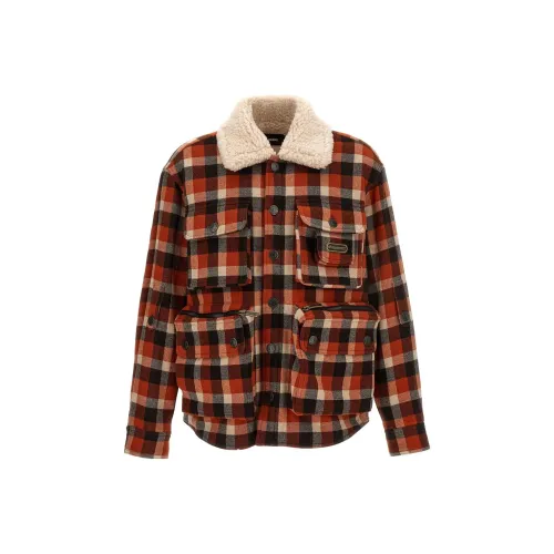 DSQUARED 2 Red Men's Jackets DSQUARED 2 Красные Мужские Куртки