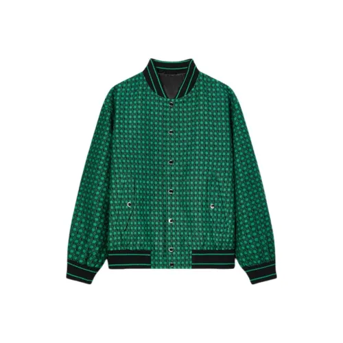 DILLO Бейсбольная куртка Мужская Изумрудно-зеленая