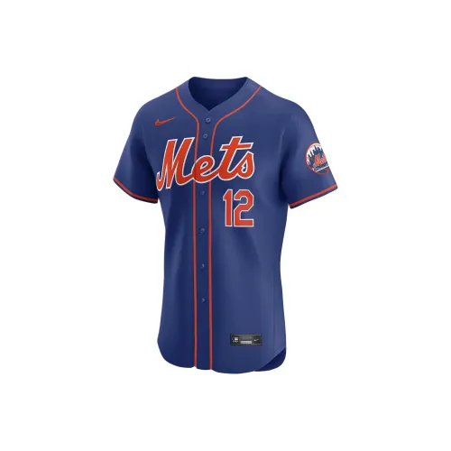 nike x MLB Dri Fit ADVNew York Mets FW24 Бейсбольная куртка Мужская Синяя