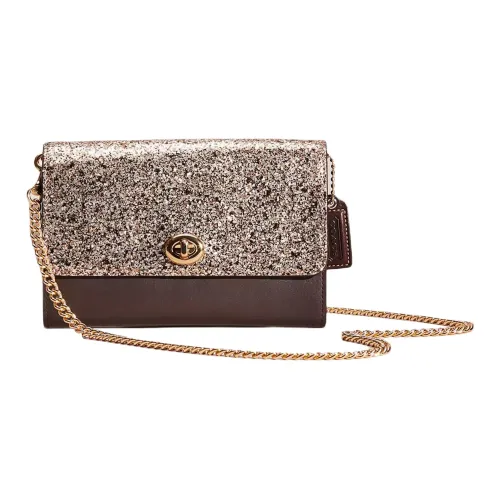 COACH Marlow Телячья кожа Сумка через плечо Маленькая Женская Золотая карта Платиновая карта