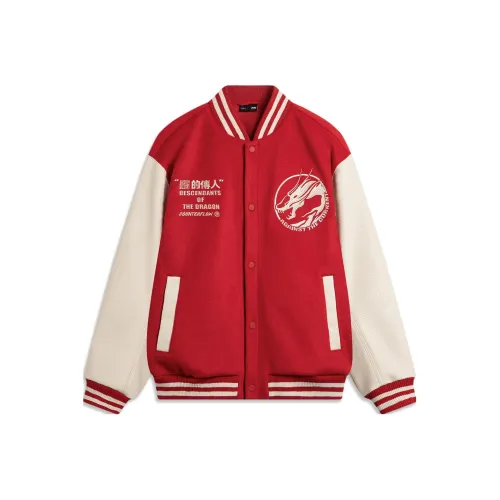 LINING Бейсбольная куртка Унисекс Агат Красный