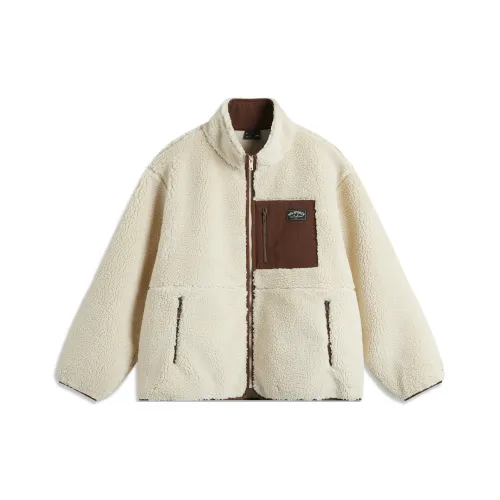 LINING Sports Fashion Collection Пыльный хаки Унисекс Бархатные куртки