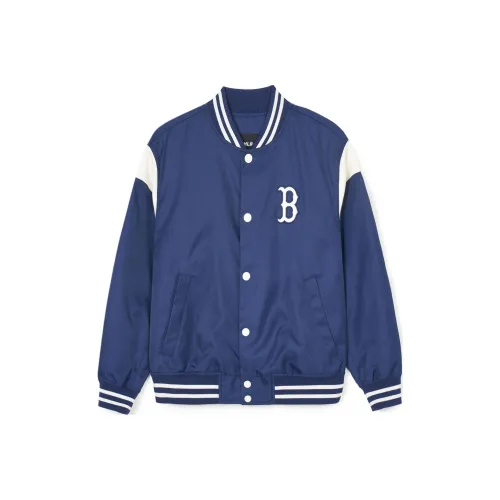 MLB Base Logo SS24 Boston Red Sox Бейсбольная куртка Унисекс Темно-синий