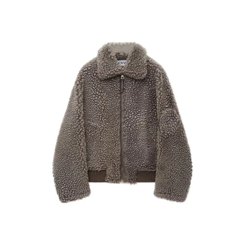 LOEWE SS25 Куртки и Пальто Мужской Серый