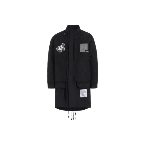 Yohji Yamamoto x NEIGHBORHOOD Pour Homme FW24 Пальто Мужское Черное