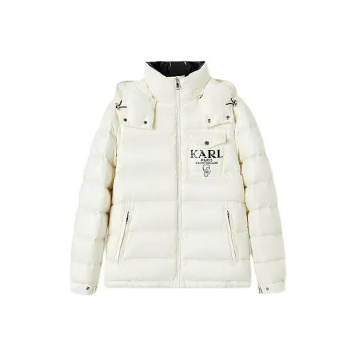 Karl Lagerfeld FW24 Down Jacket Men Ecru