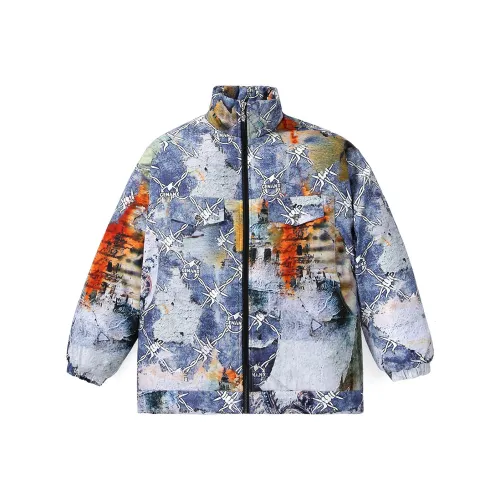 GENANX Хлопковый пуховик Унисекс Индивидуальный с принтом