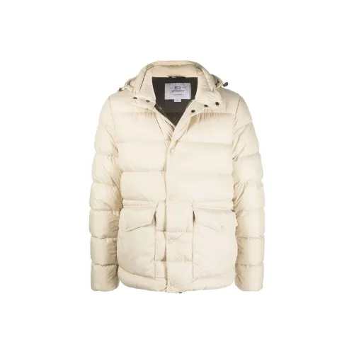 WOOLRICH Пуховик Мужской Бежевый Желтый