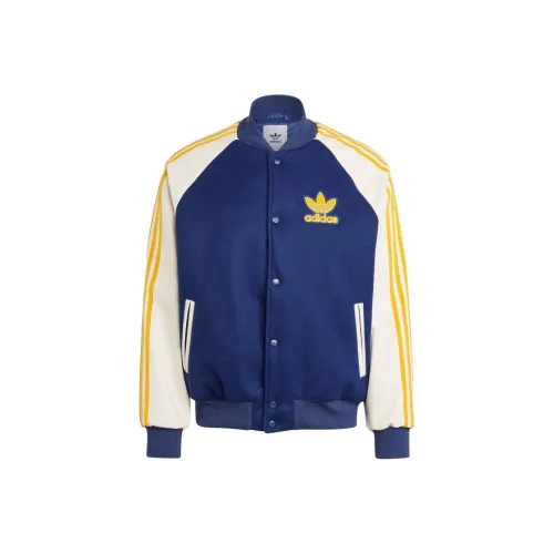 Adidas Originals SST Varsity Бейсбольная куртка Японская версия Мужская Синяя