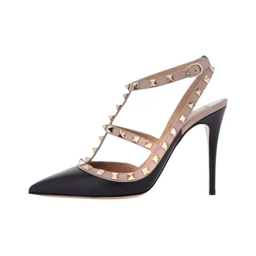 Valentino Rockstud Высокие каблуки Черные Женские